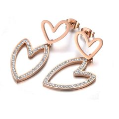new heart earrings