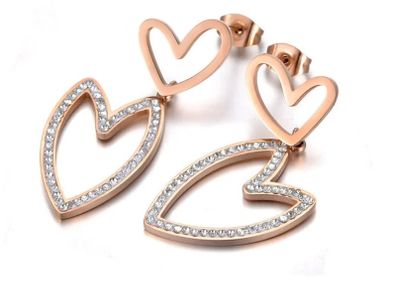 new heart earrings