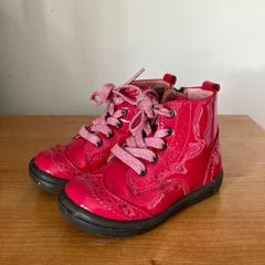 Pepino Jenny Patent pink Leather Boots (21/uk 5)