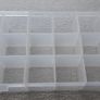 Plastic Organizer Box with Adjustable Dividers, 18 Compartments Home Office School College Transparent Pill Beads Screw Jewelry Earrings Classification Display Image 2