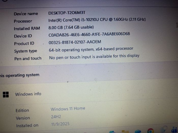 Dell Latitude 5410 Core i5 10th Gen 8GB RAM - with dell charger