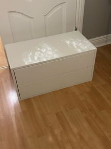 White 2-Drawer Storage