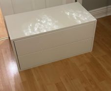 White 2-Drawer Storage