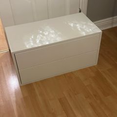White 2-Drawer Storage