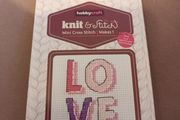 valentines LOVE mini Cross stitch kit