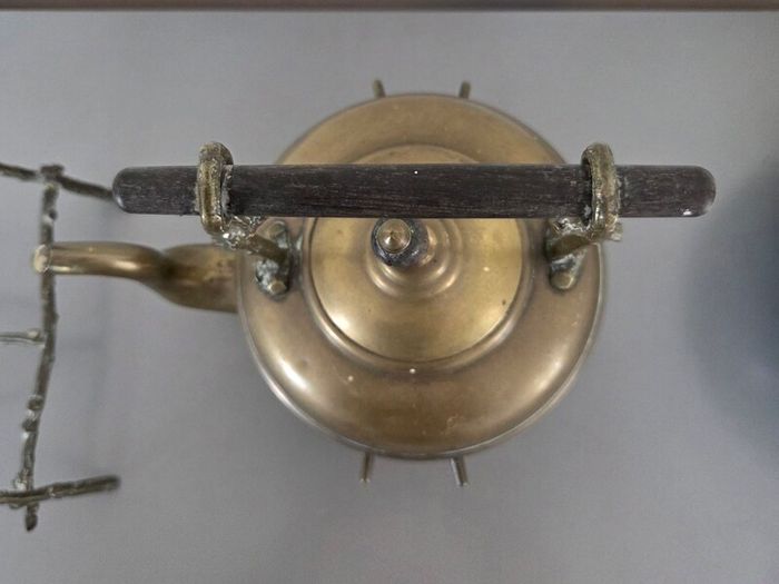 Brass Kettle on Stand