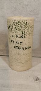 Sarah Mckenna Ceramic Vase A Rose By Any Other Name Irish Handmade Pottery