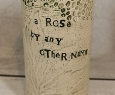 Sarah Mckenna Ceramic Vase A Rose By Any Other Name Irish Handmade Pottery