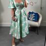 8th sign Audrey mint metallic dress & bag Image 4