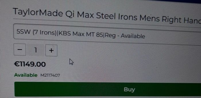 New Taylormade QI Max 2026 irons