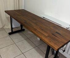 Walnut veneer desk