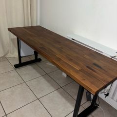 Walnut veneer desk