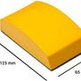 Glass Polish 15913 Hand Sanding Block, Hook & Loop Handheld Sanding Pad | 125 x 65 mm Image 3