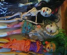 monster high dolls.