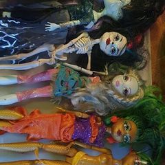 monster high dolls.