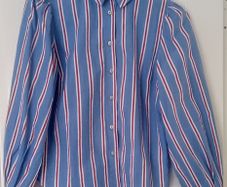Blue striped cotton shirt size XS