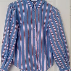 Blue striped cotton shirt size XS