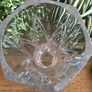 Vintage Tall Cut Glass Vase Image 5