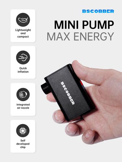 Portable Pump for Bike Tires  Mini Air Compressor Cycling Tire Inflator with Gauge MTB Mountain Bike Road Bicycle Tire Pump