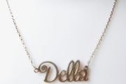 Vintage 925 Sterling Silver Name Chain Necklace length 19" - 3,5g