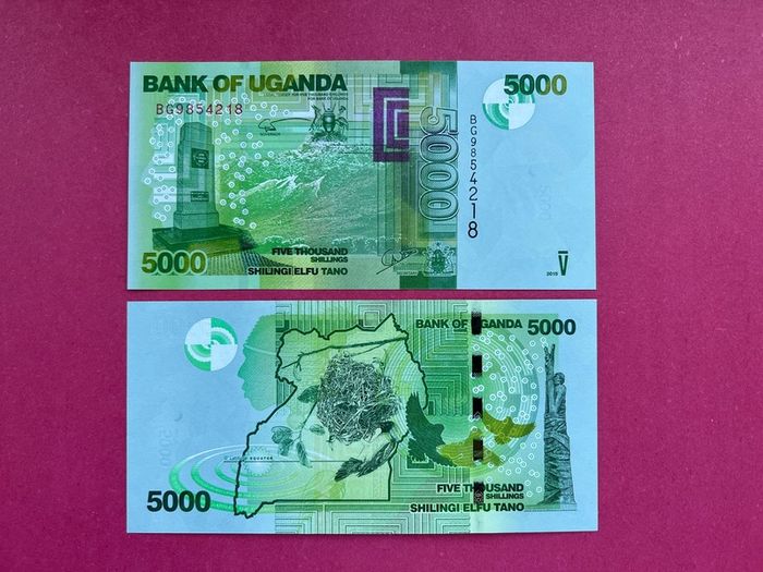 Uganda  5000. Shillings  2015  Pick  51a.   ( Uncirculated )
