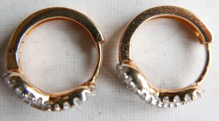 Gold Plated Hyperbola Earrings