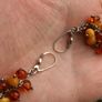 Genuine Amber Sterling Silver Bracelet and Earrings Image 6
