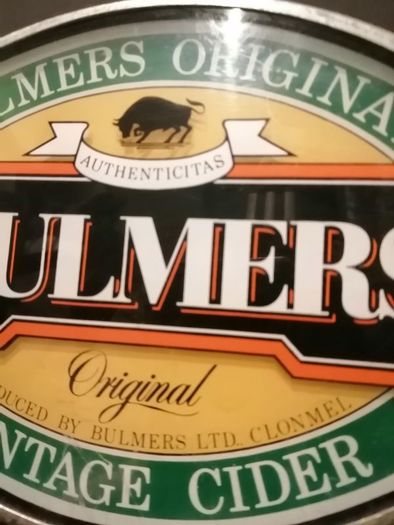 Vintage Bulmers Original Vintage Cider Pub Bar Top Counter Light up display advertising sign