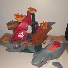 Pirate Ship & Shark Toy Bundle imaginext