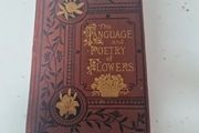 language of poetry of flowers antique book