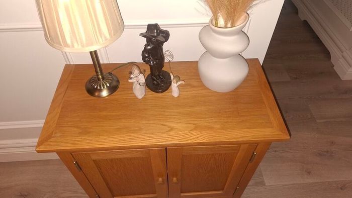 Traditional Wooden Storage Cabinet - Warm Oak