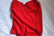 Boohoo body suit red size 8UK