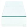 TV Stand/Monitor Riser Glass Clear 110x30x13 cm Image 3