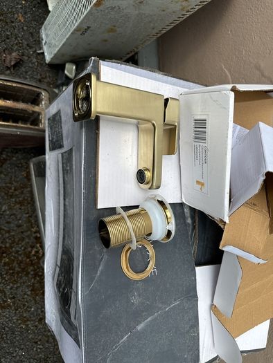 Brushed Gold Basin Mixer