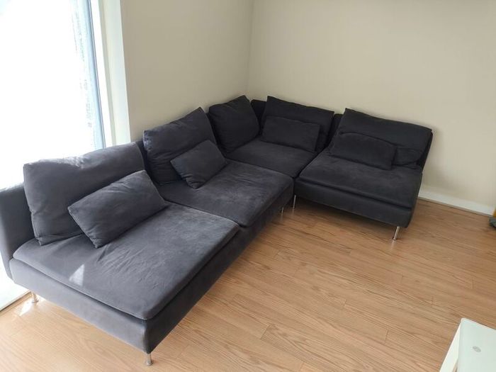 IKEA SODERHAMN Modular Corner Sofa - Dark Grey