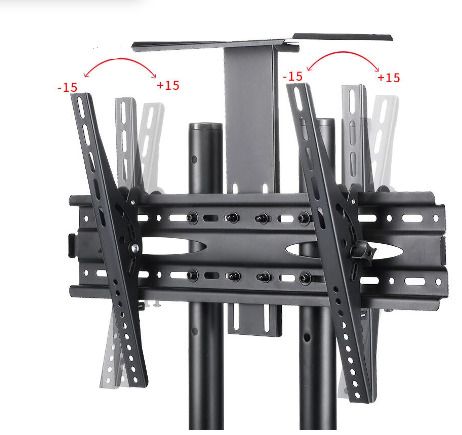 BRAND NEW Mobile TV Cart Floor Stand Mount Home Display Free Lifting Trolley for 32-65' TV Holder
