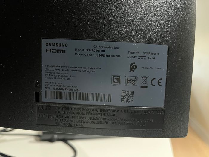 Samsung S24R350FHU 24-inch monitor