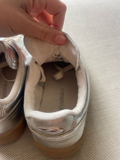 Silver trainers size 4 / EU 37