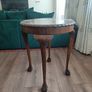 round wooden side table Image 2