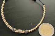 14k handmade gold bracelet unique / one of a kind