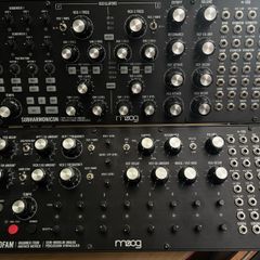moog dfam and subharmonicon