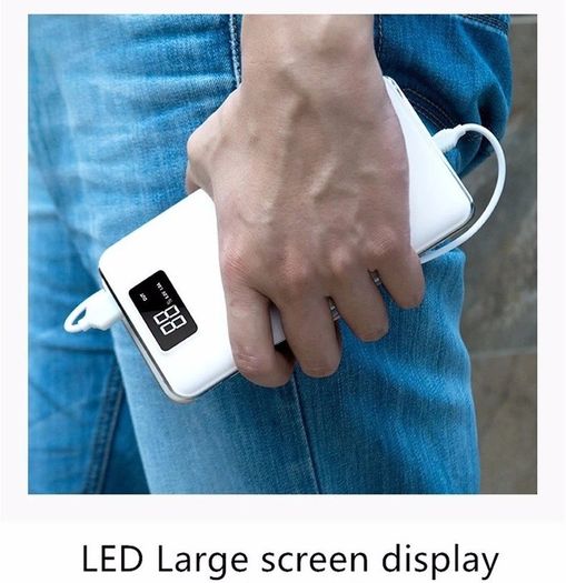 30000mah Portable Power Bank Dual USB LCD LED External Battery Charger For all Phone