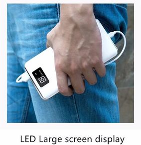 30000mah Portable Power Bank Dual USB LCD LED External Battery Charger For all Phone