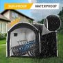 Bike Storage Shed Tent,Outdoor Portable Bicycle Storage Sheds with 210D Oxford Fabric PU4000 Waterproof for 2/3/4/6/8 Bikes,Bike Covers Shelter for Motorcycle,Garden Tools,Toys,Lawn Big Image 8