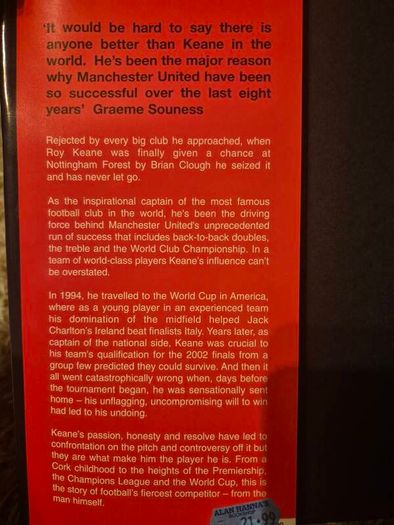 Roy Keane Autobiography
