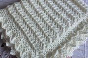 Christening blanket and bonnet