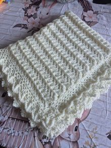Christening blanket and bonnet
