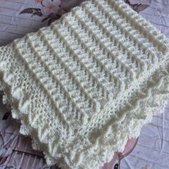 Christening blanket and bonnet