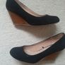Wide Fitting Shoe - Wooden Wedge (Size 4) Image 5