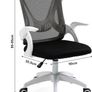 NEW SALE | Ergonomic Office Chair Desk Chair For Home Office, Adjustable Mesh Chair, Swivel Computer Chair With 90 Degree Flip-up Armrest & Lumbar Support Image 4